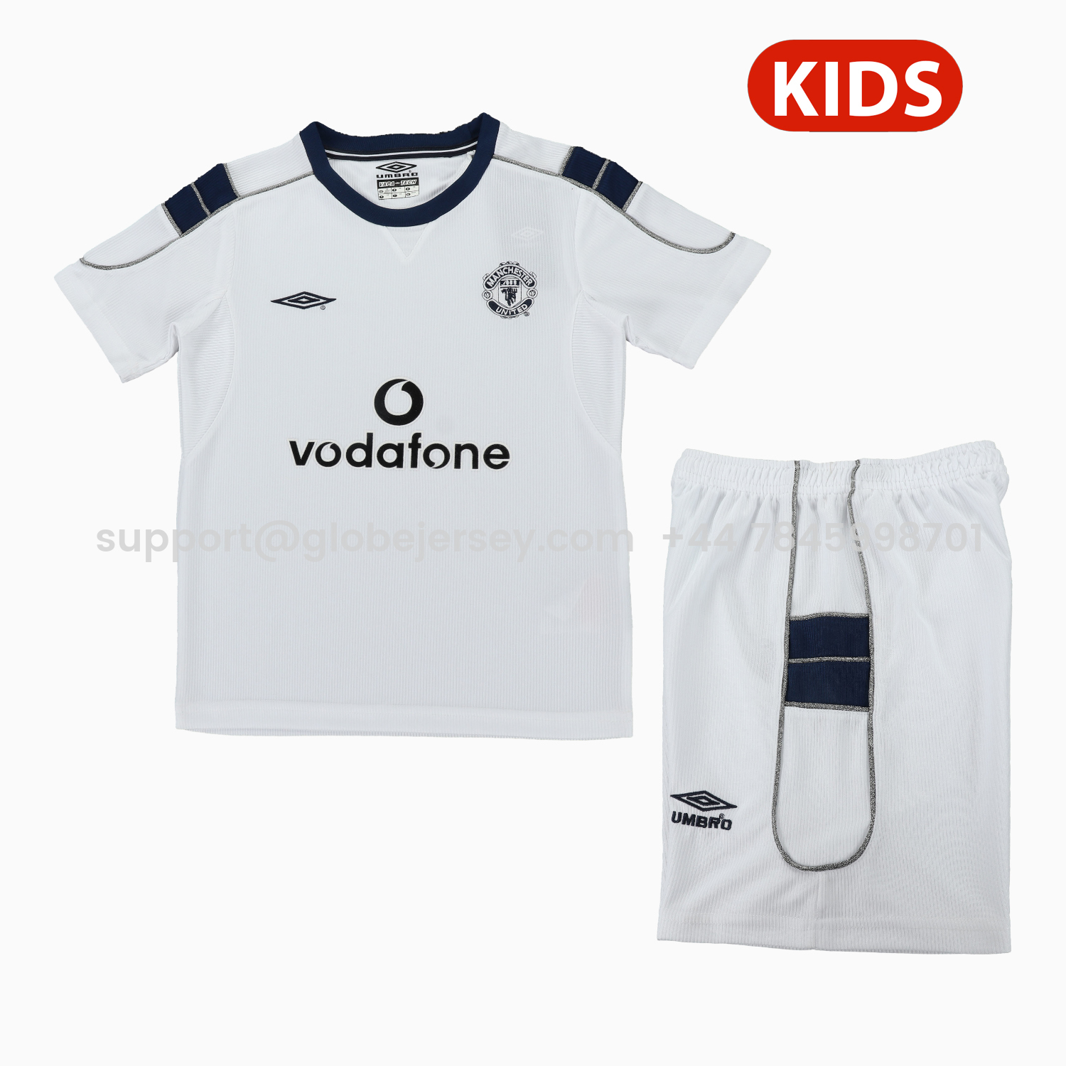 Retro Manchester United 2003-05 Away Kids Kit
