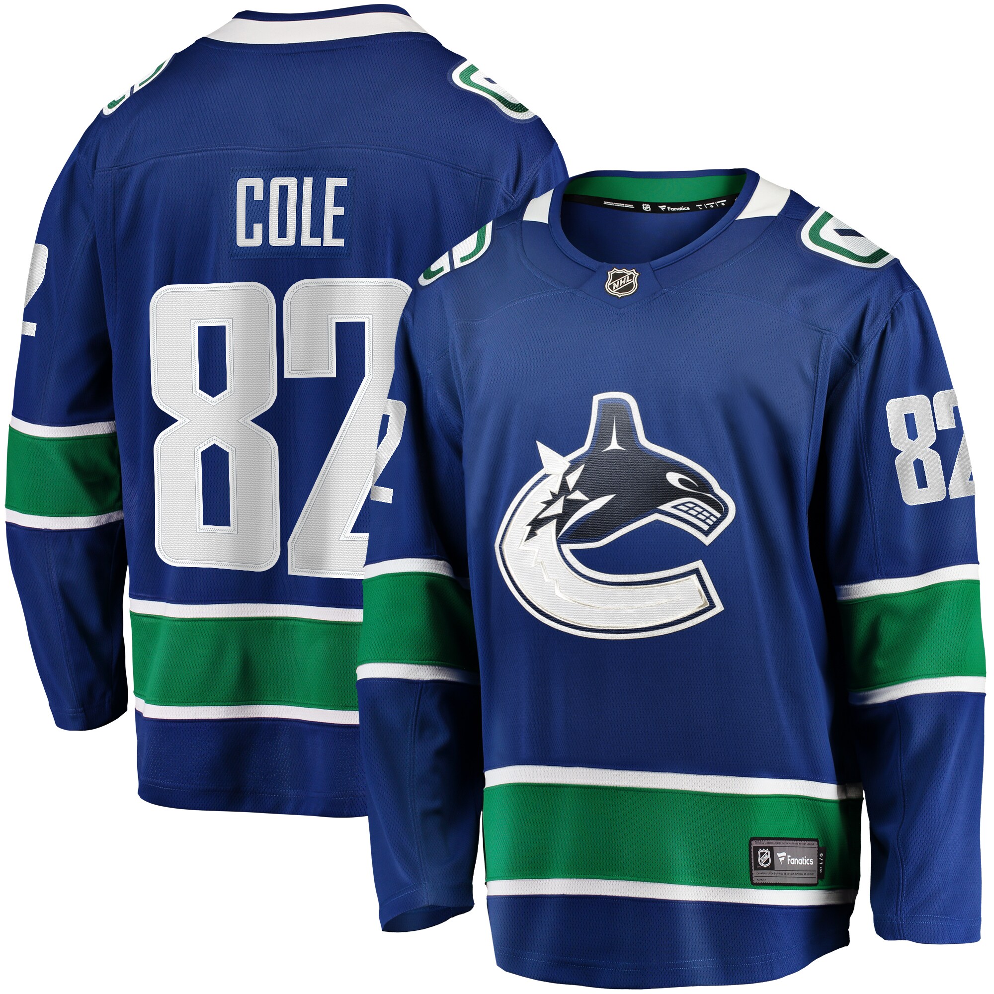 Ian Cole Vancouver Canucks Fanatics Home Breakaway Jersey – Blue