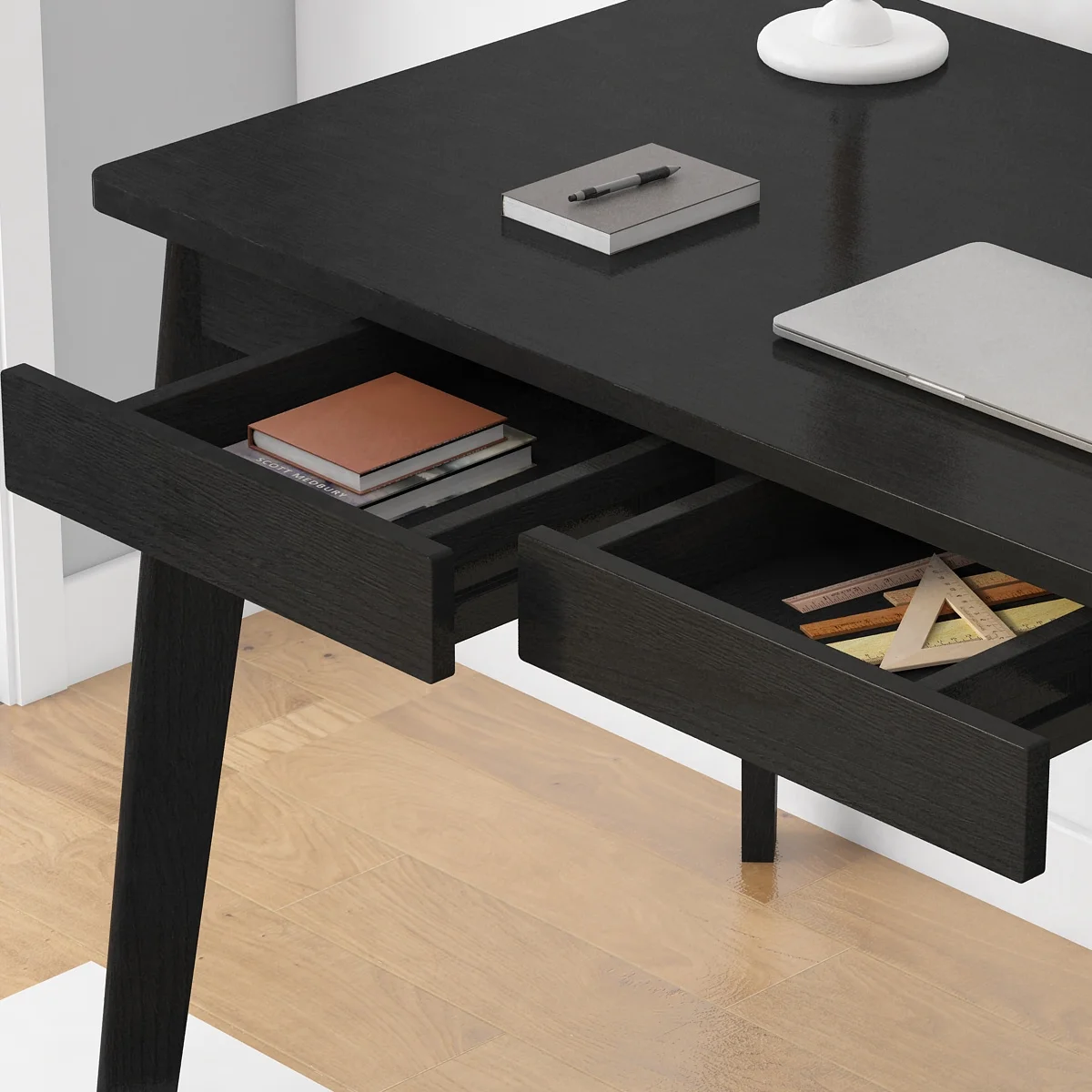 KULAGAGA Uptown Adult Lap Desks, Single Piece with Drawer, 21.7