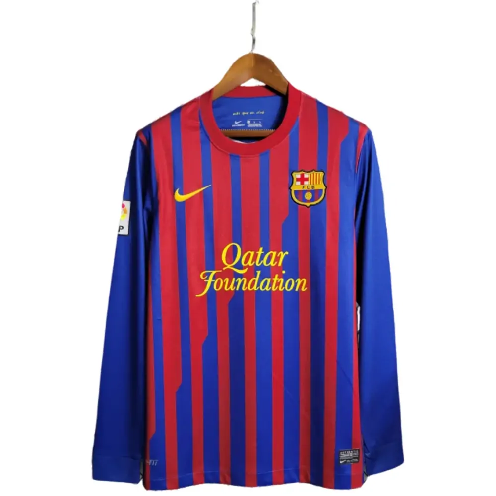 2011/12 Barcelona home retro long-sleeved jersey