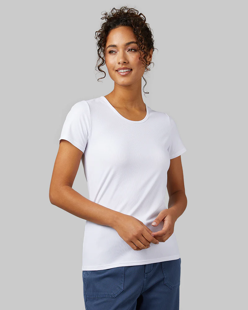 WOMEN'S SOFT RIB FITTED T-SHIRT
