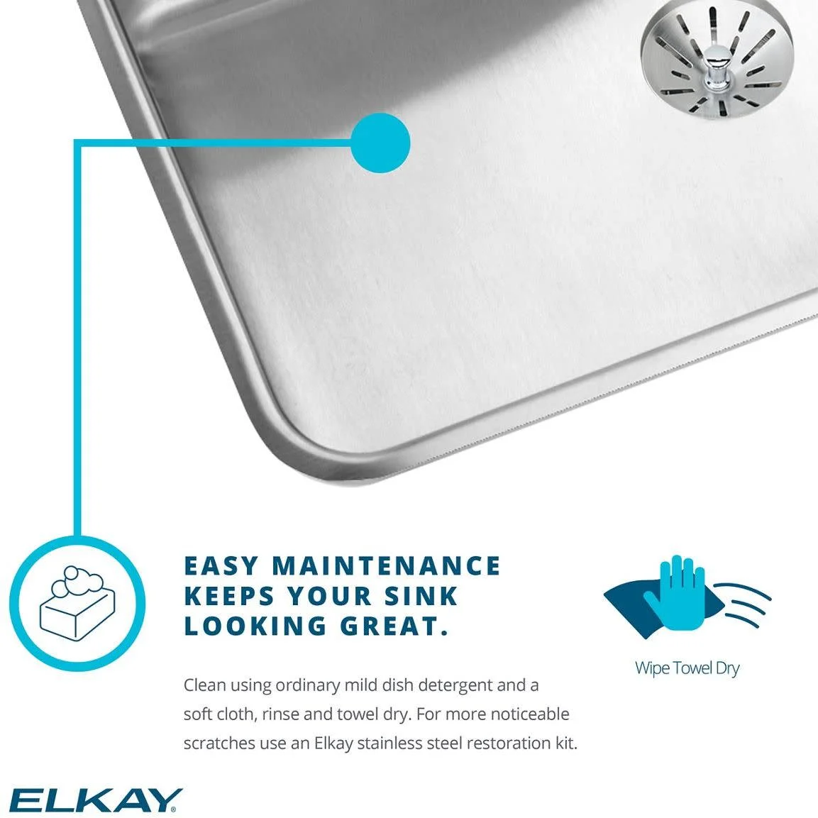 Elkay Lustertone Classic Stainless Steel 33