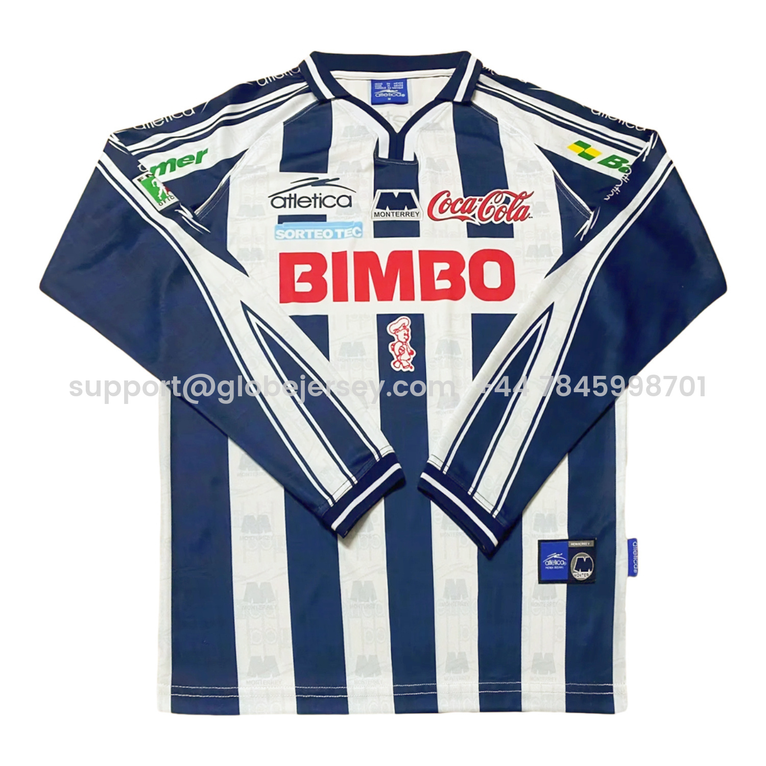 Retro Rayados Monterrey 1999-00 Home Long Sleeves Jersey