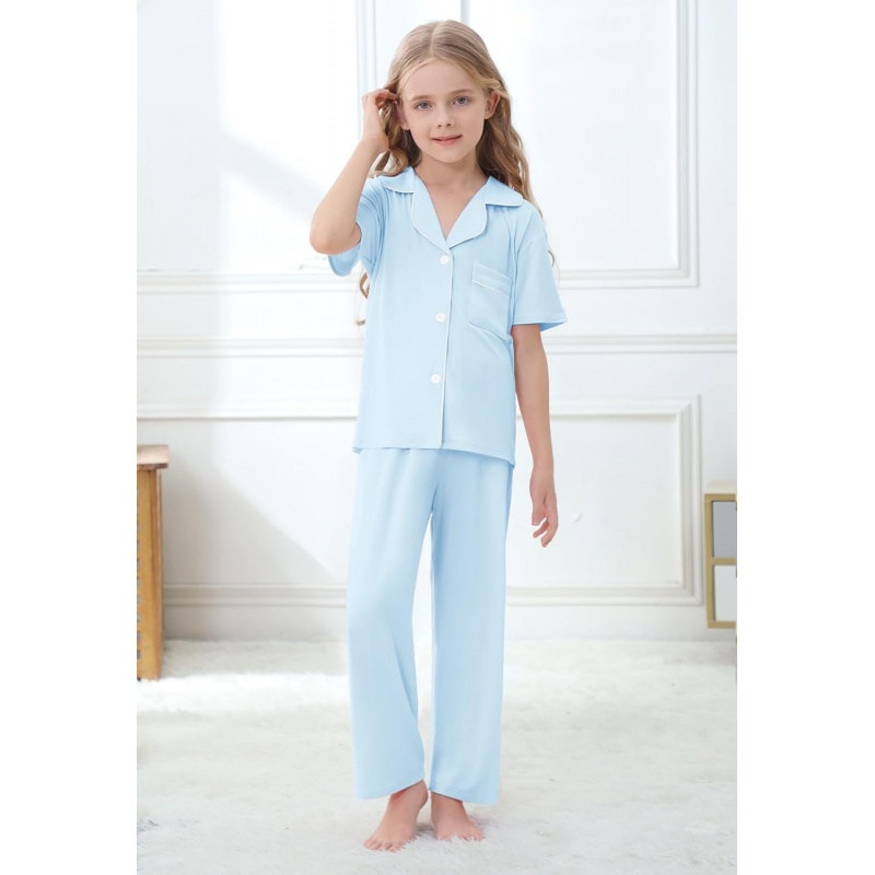 Girls Lyocell 3 Piece Pajamas Set