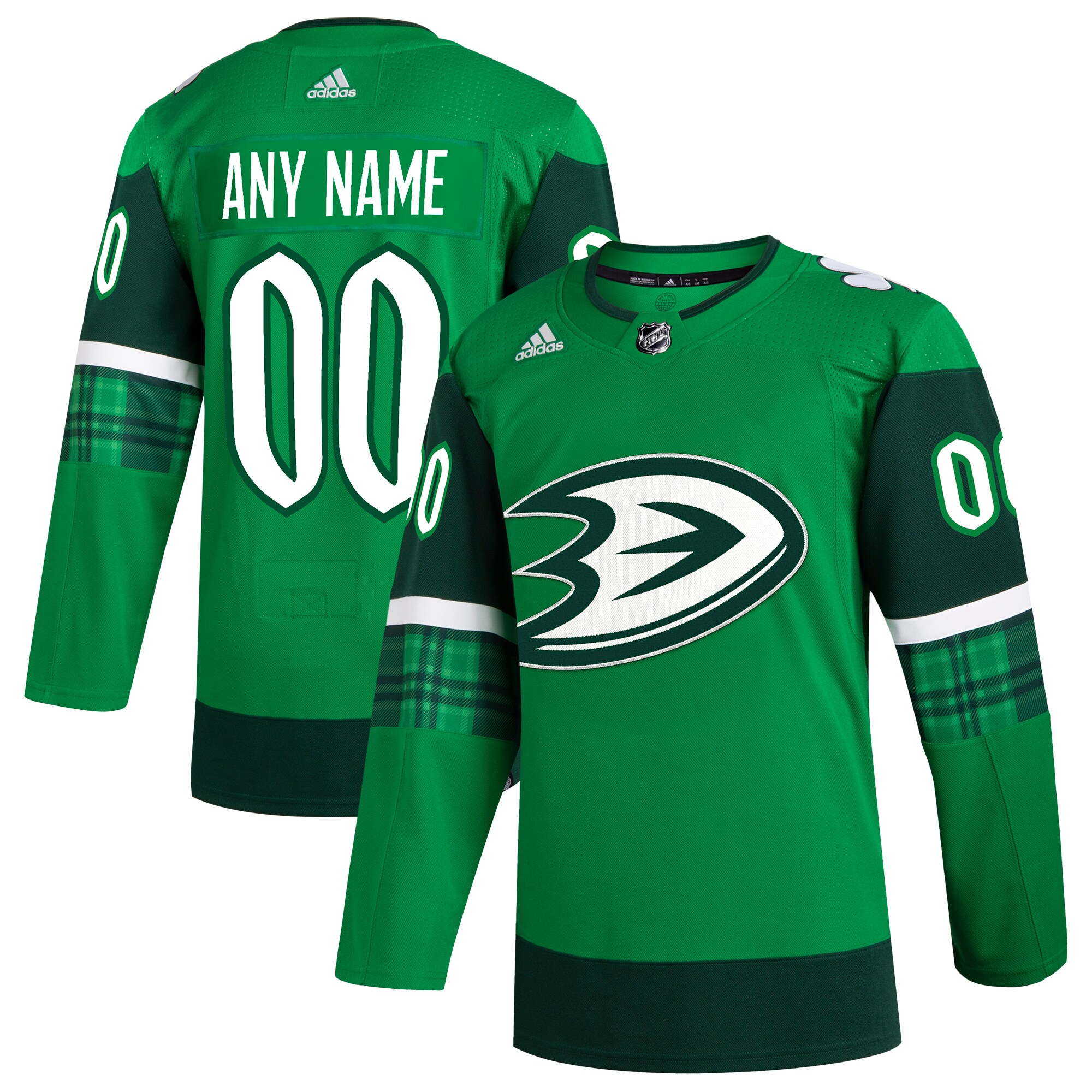 Anaheim Ducks  St. Patrick’s Day  Custom Jersey – Kelly Green