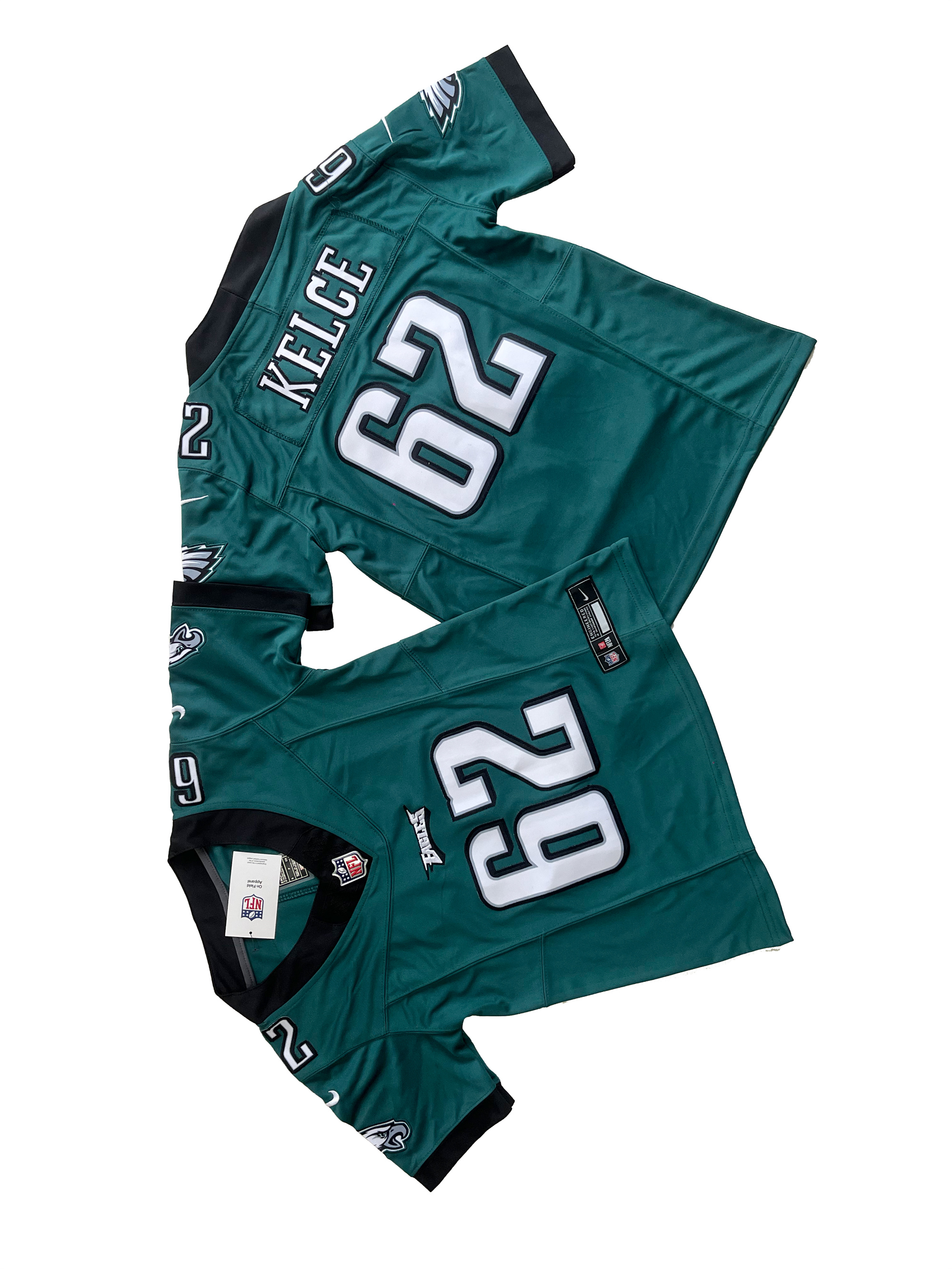 Youth Philadelphia Eagles 62# Jason Kelce Women's Vapor F.U.S.E. Limited Jerse