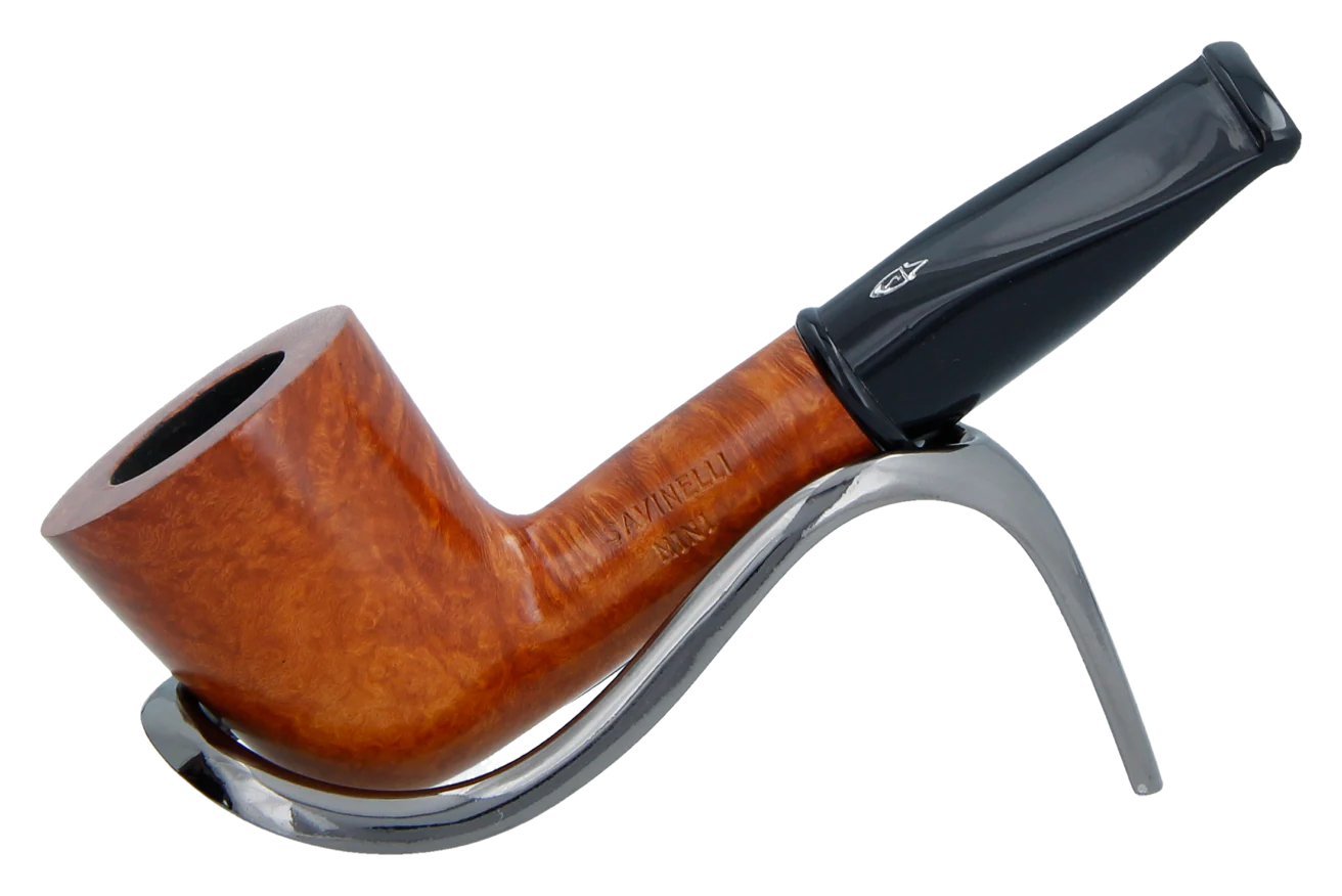 Savinelli Mini -  Smooth Briar Smoking Pipe - Shape 409 (6mm)