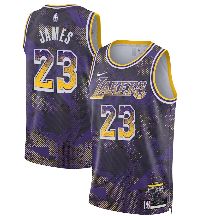 Unisex Los Angeles Lakers LeBron James Purple 2025 Select Series Swingman Player Jersey