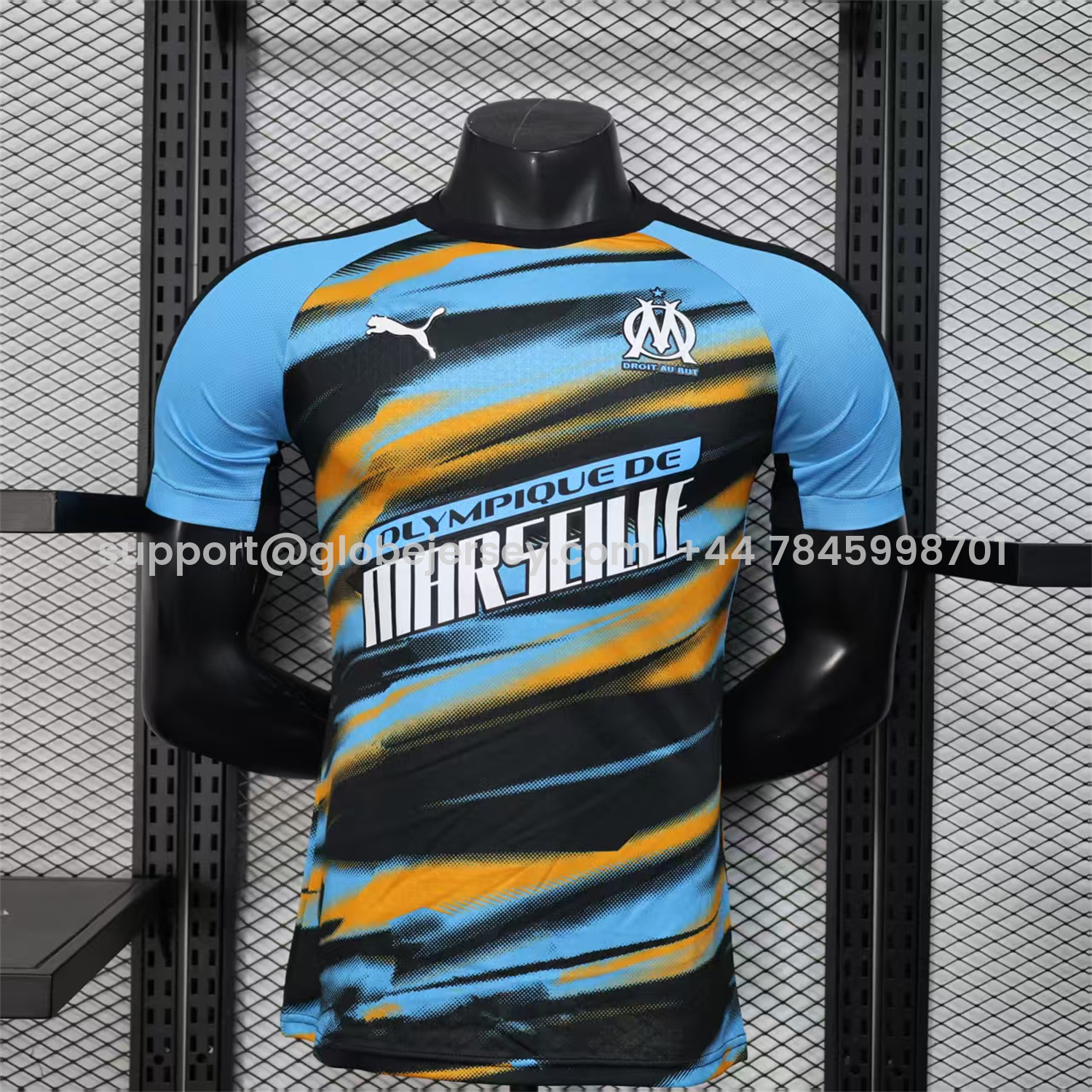 Marseille 25-26 Blue Orange Gradient Training Jersey - Player Version