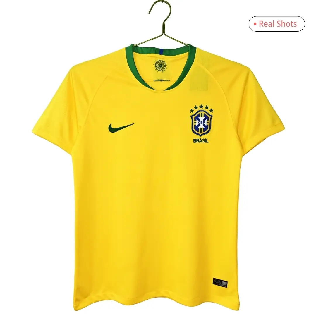 Brazil 2018 Home Retro Soccer Jersey