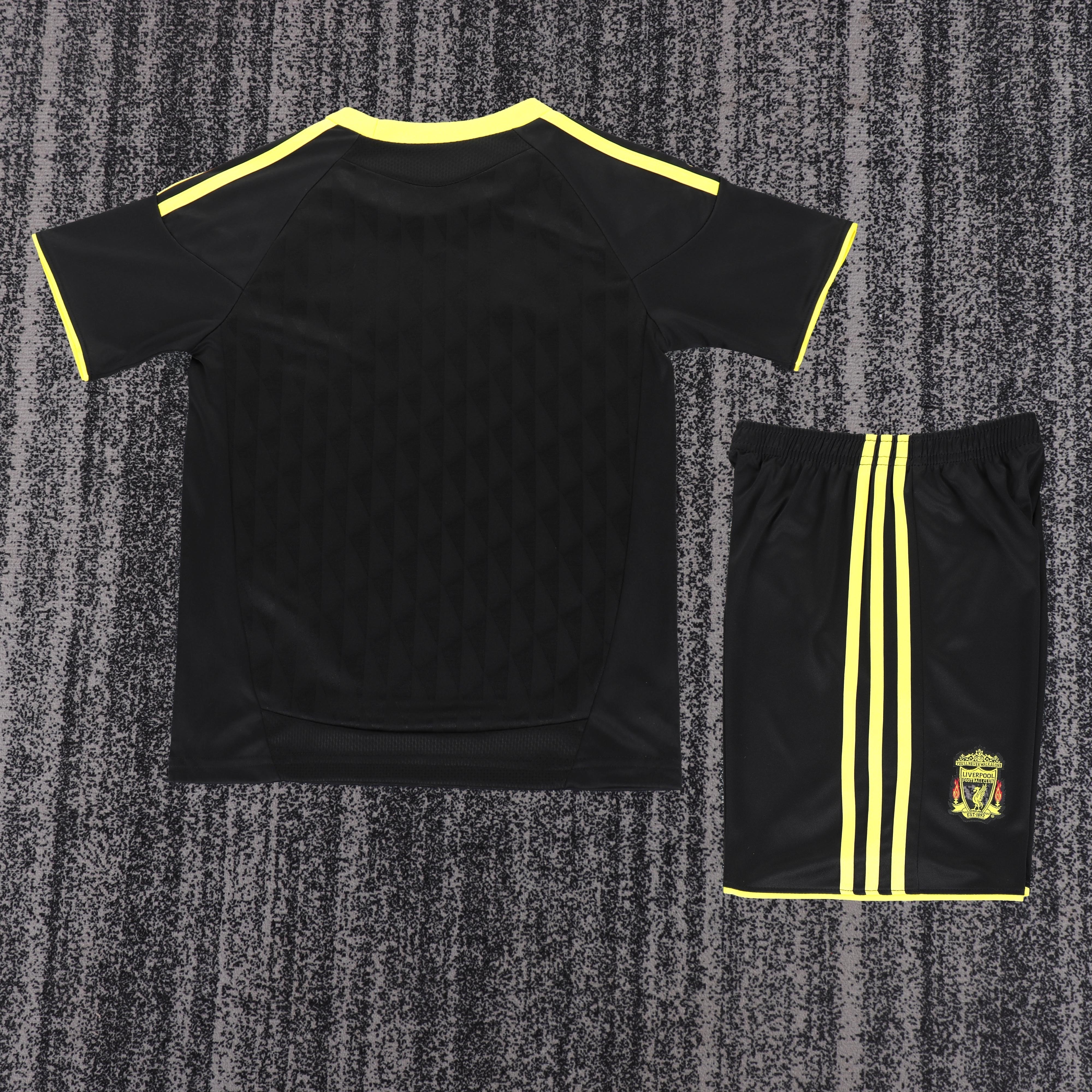 2010-11 Liverpool Second Away Match Retro Children's Jersey Set - Fans Edition