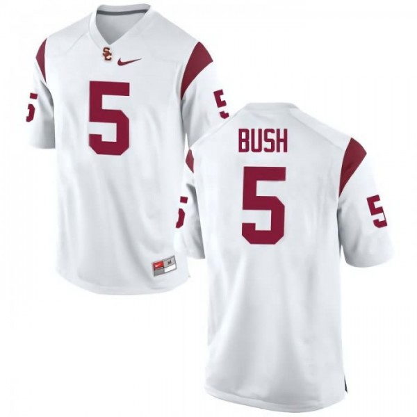 #5 Reggie Bush USC Men's Big & Tall University Jerseys White