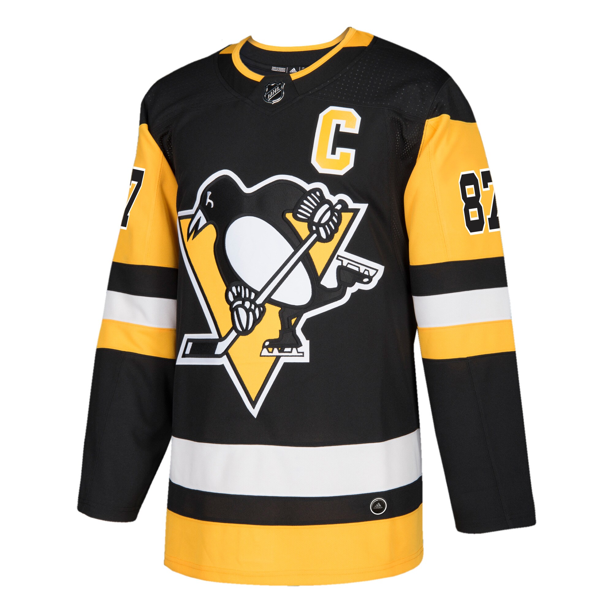 Sidney Crosby Pittsburgh Penguins  Captain Patch    Jersey – Black