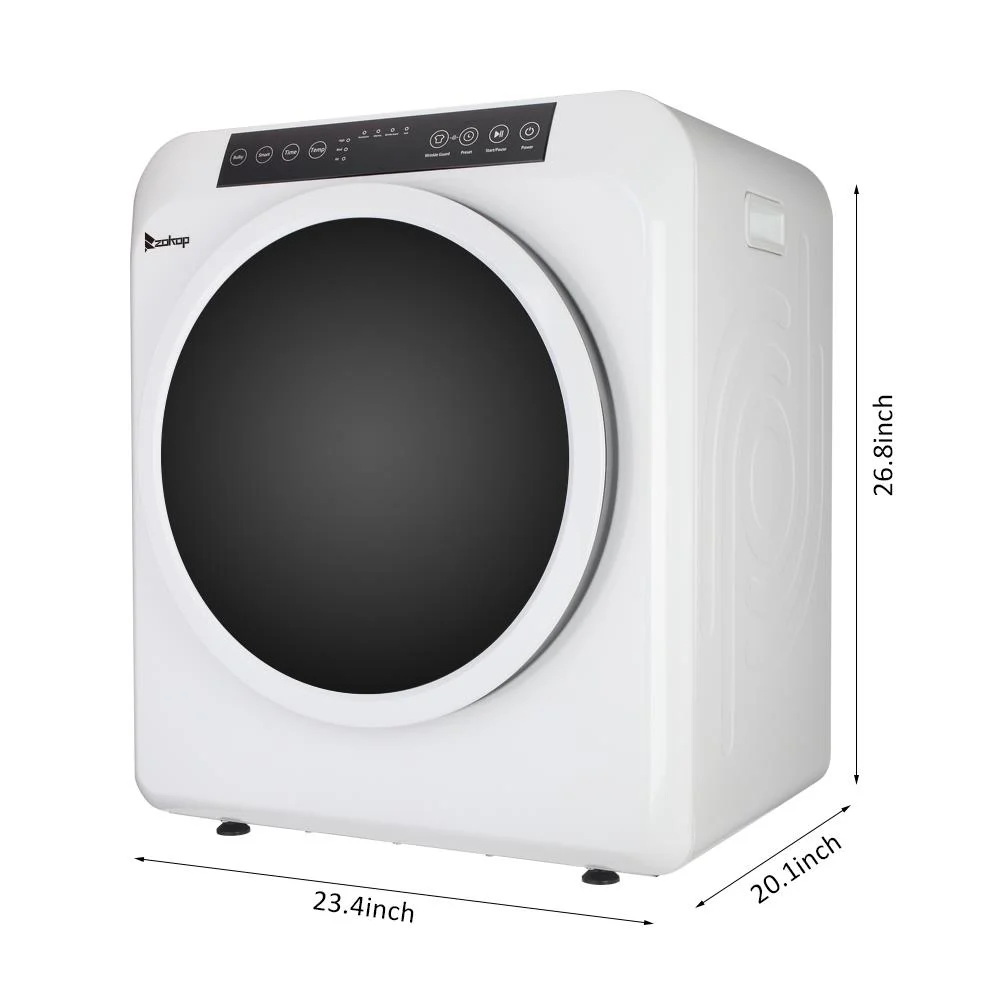 Zimtown 13lbs White Stainless Electric Dryer, LCD display, Ultraviolet sterilization