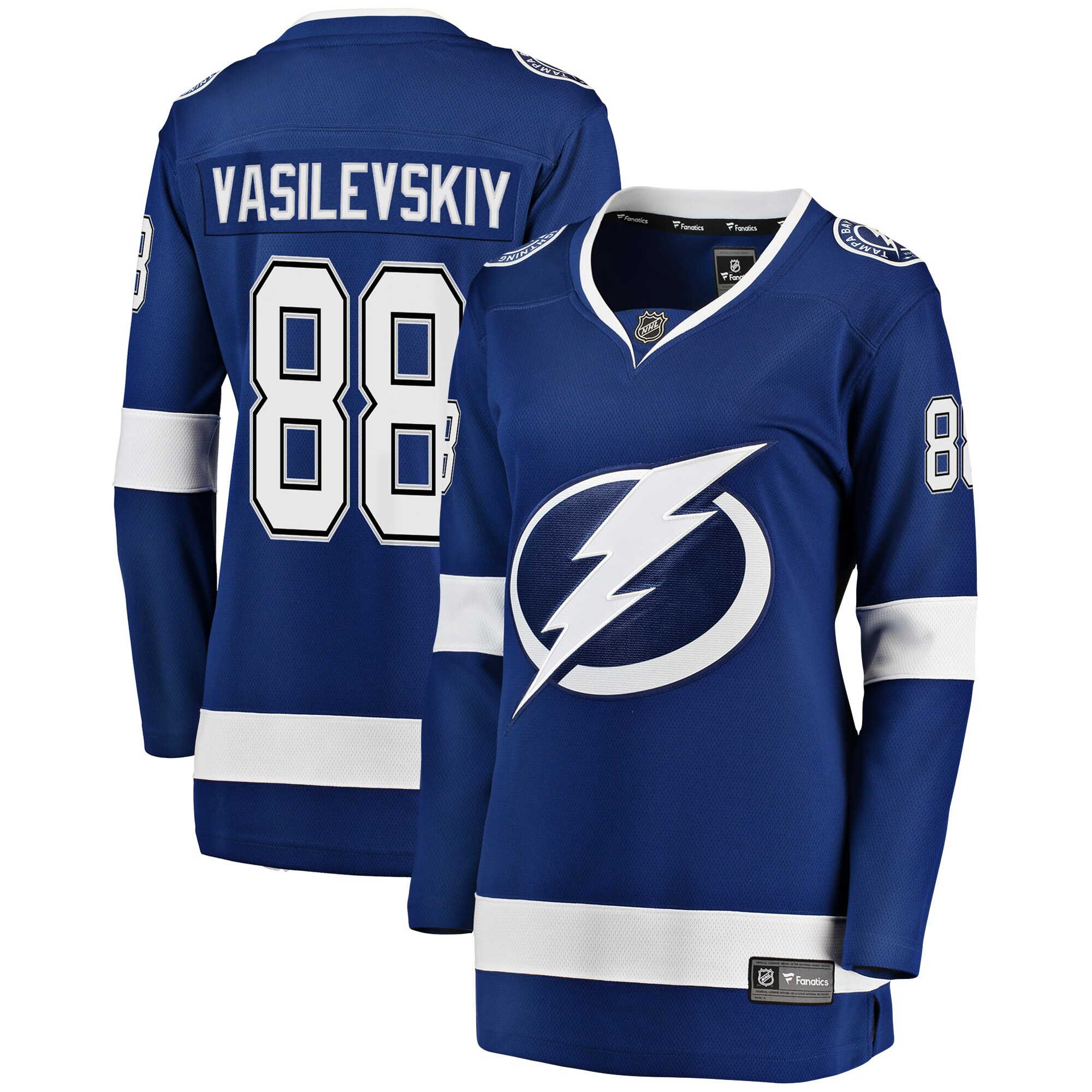 Andrei Vasilevskiy Tampa Bay Lightning Fanatics Women’s Premier Breakaway   Jersey – Blue
