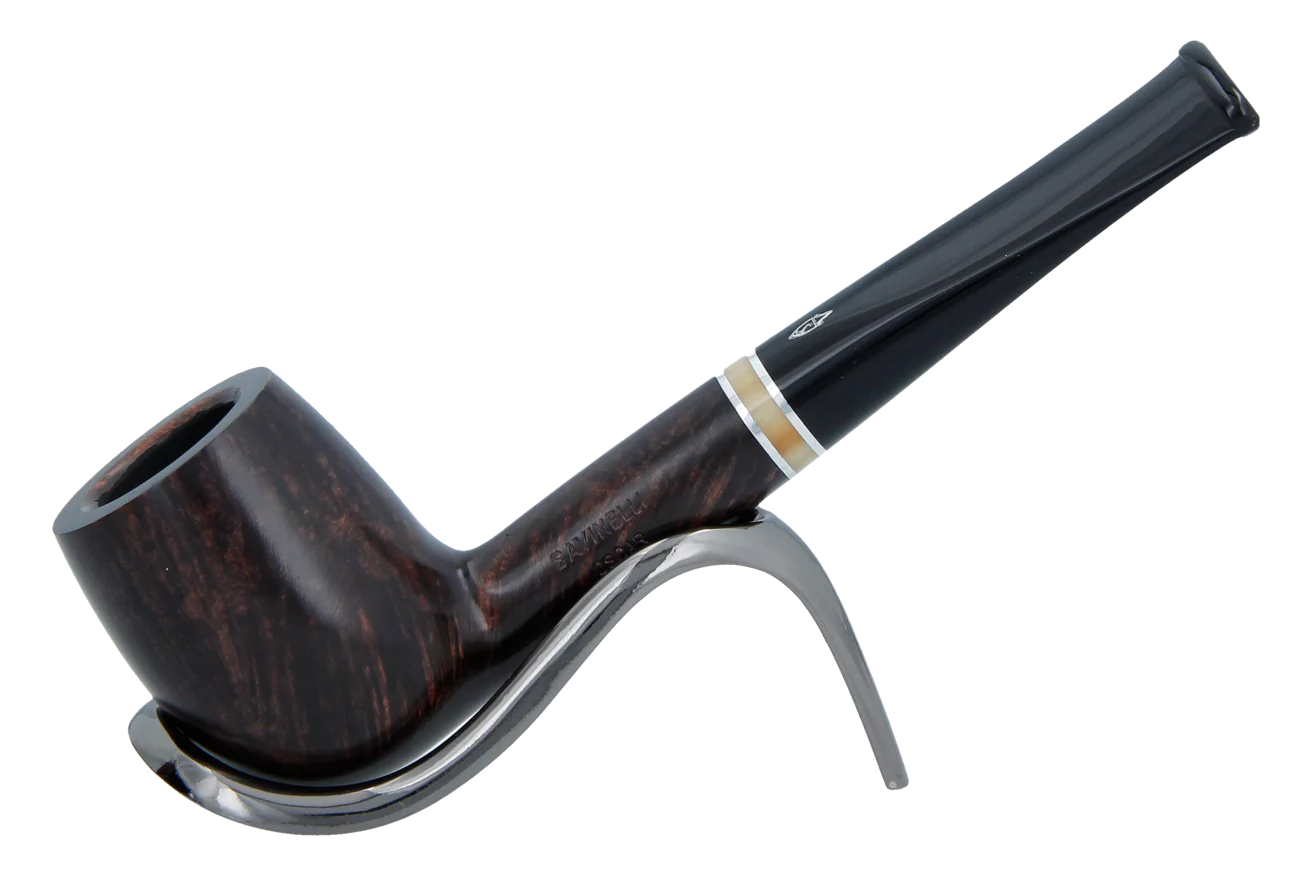 Savinelli Oscar Liscia Marrone Scuro 128 - Briar Pipe