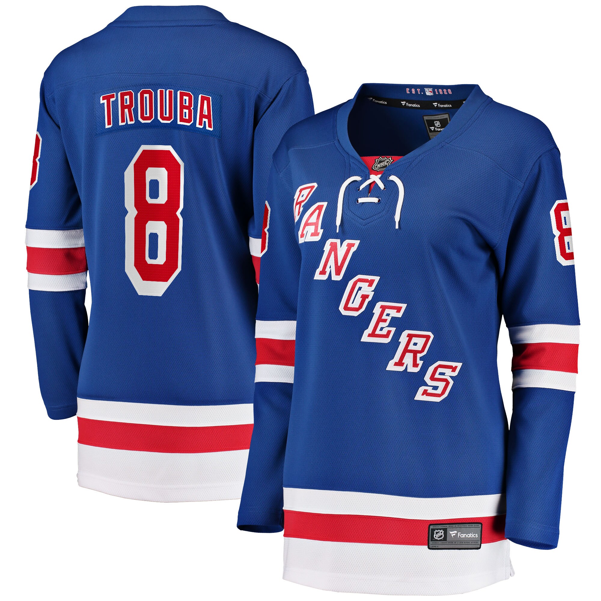 Jacob Trouba New York Rangers Fanatics Women’s Home Breakaway Jersey – Blue