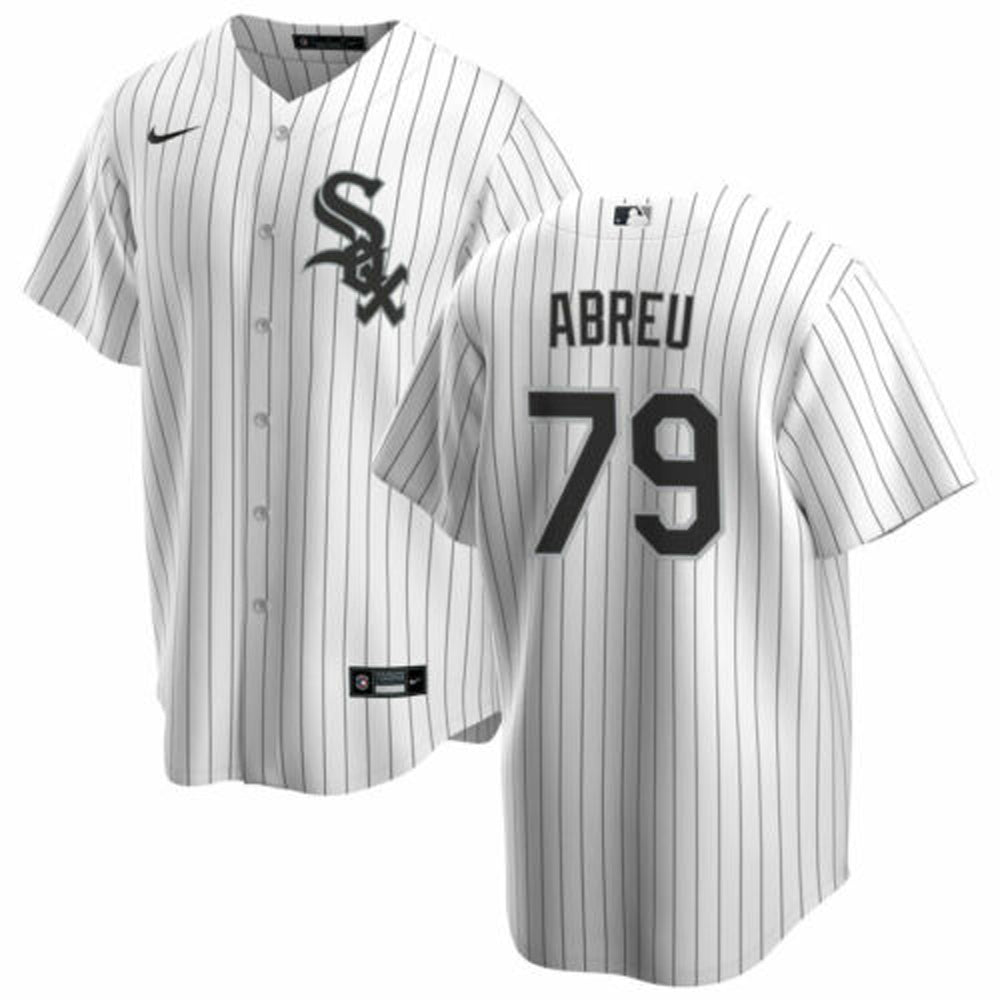 Mens Chicago White Sox Jose Abreu Cool Base Replica Jersey White