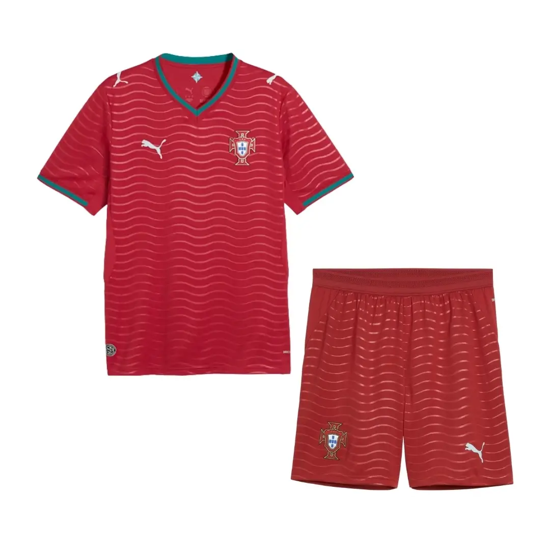 Portugal Kid's Home Kit - Jersey+Shorts 2026 World Cup