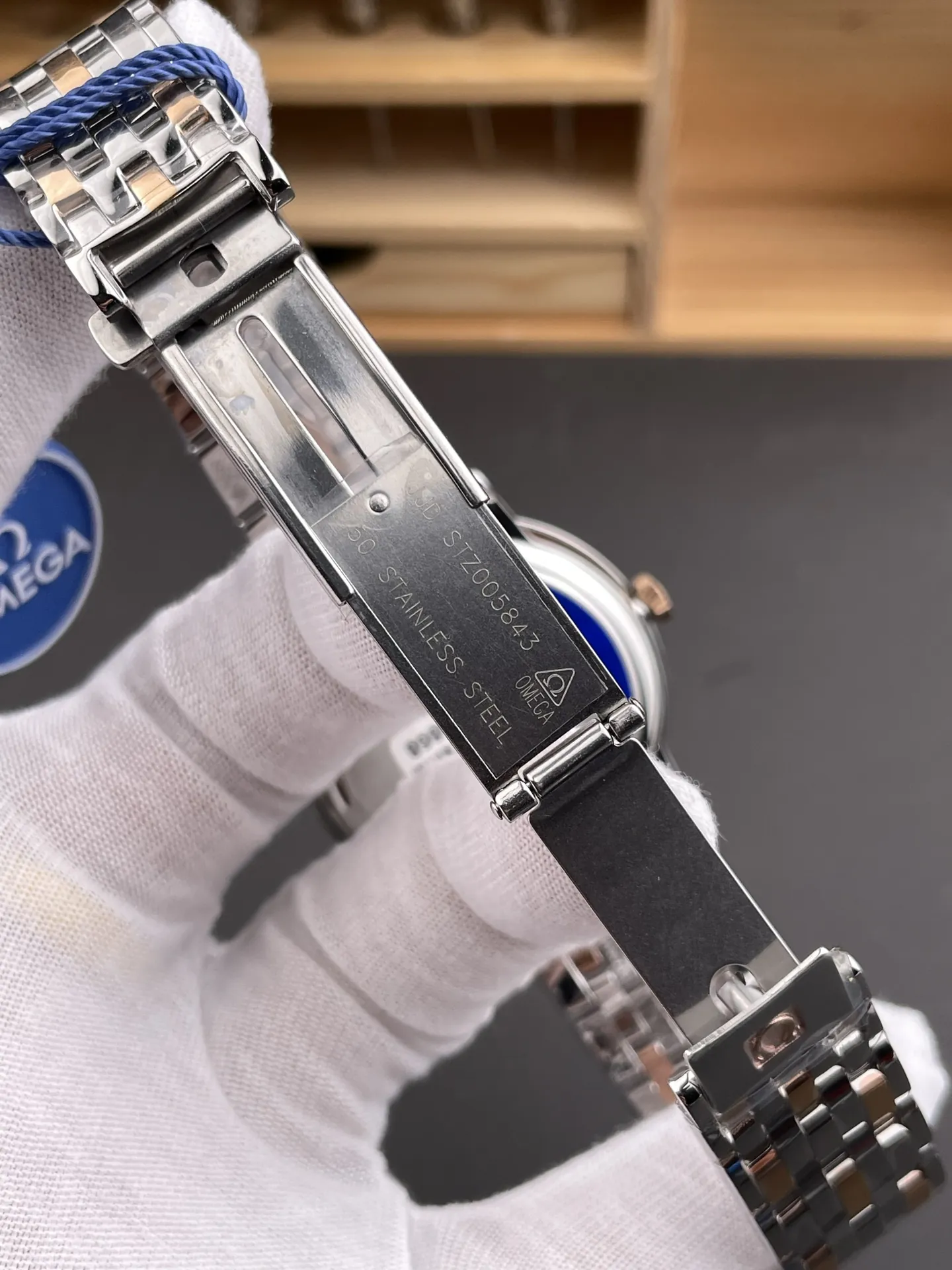 Omega De Ville Two-Tone Blue 39.5mm