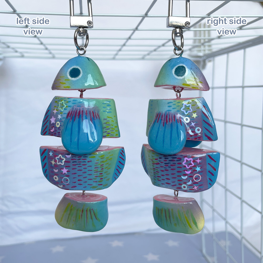 🐟 Wiggly Articulated Fish Charm