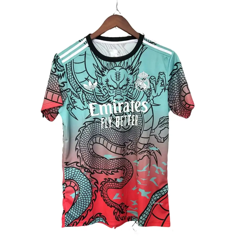 2025-26 Real Madrid Dragon Dark Green and Red Special Edition - Jersey - Fan Edition