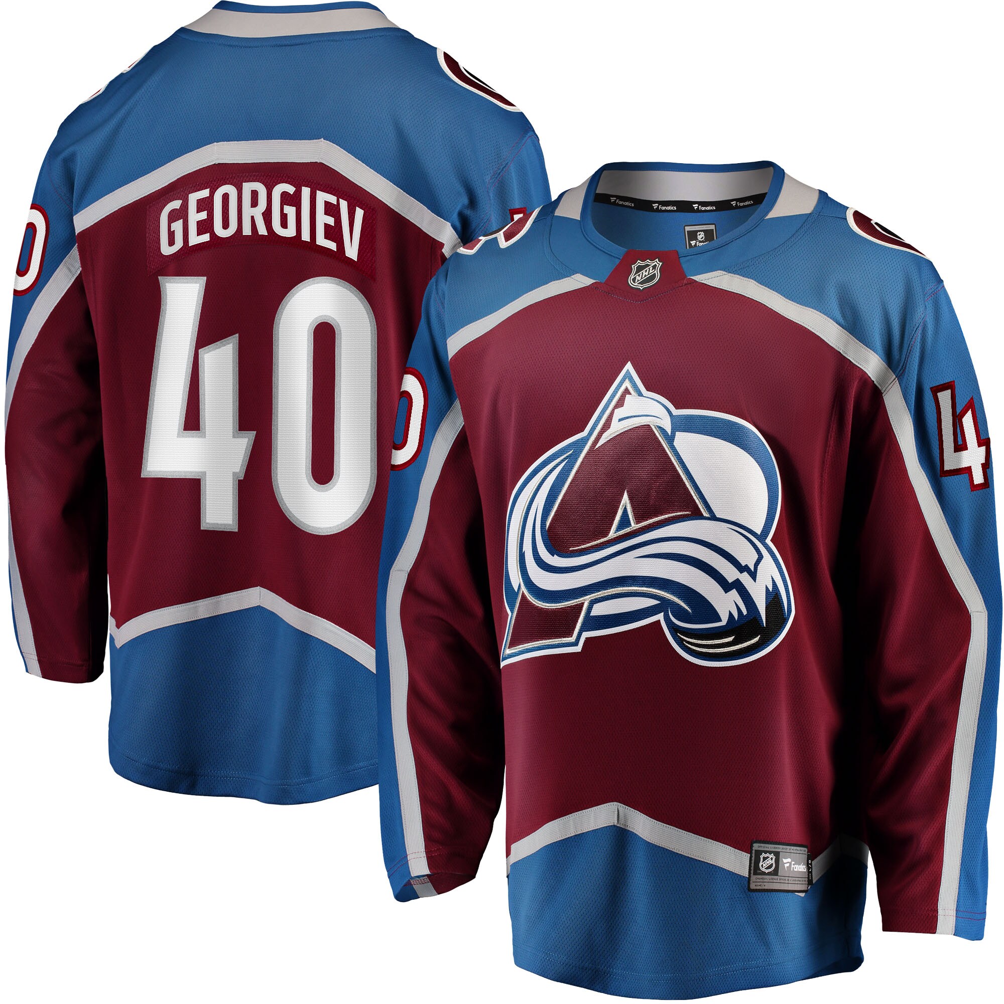 Alexandar Georgiev Colorado Avalanche Fanatics Home Breakaway   Jersey – Burgundy