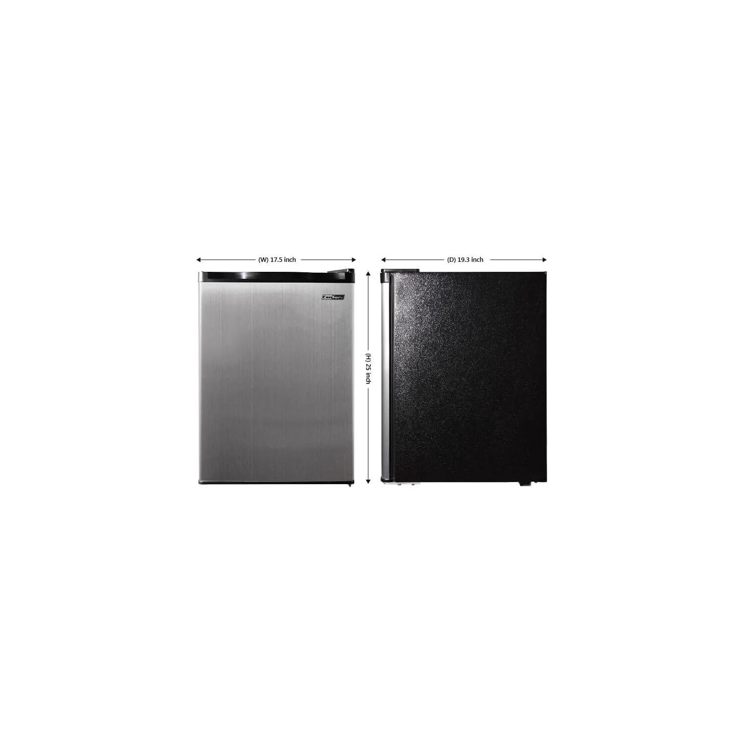 Conserv 2.6 cu.ft. Stainless Compact Refrigerator with Reversible Door