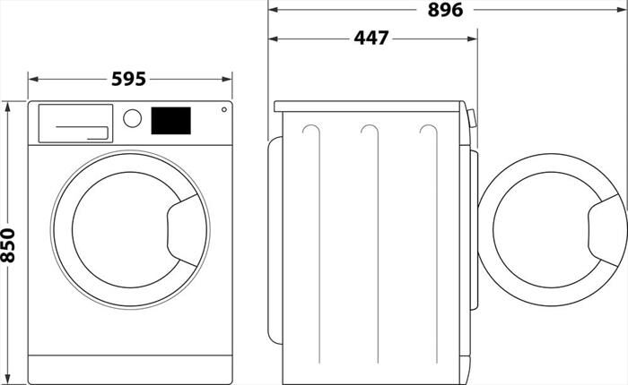 INDESIT - Lavatrice INNEX BWSE 7125X SV IT 7 Kg Classe B-Bianco