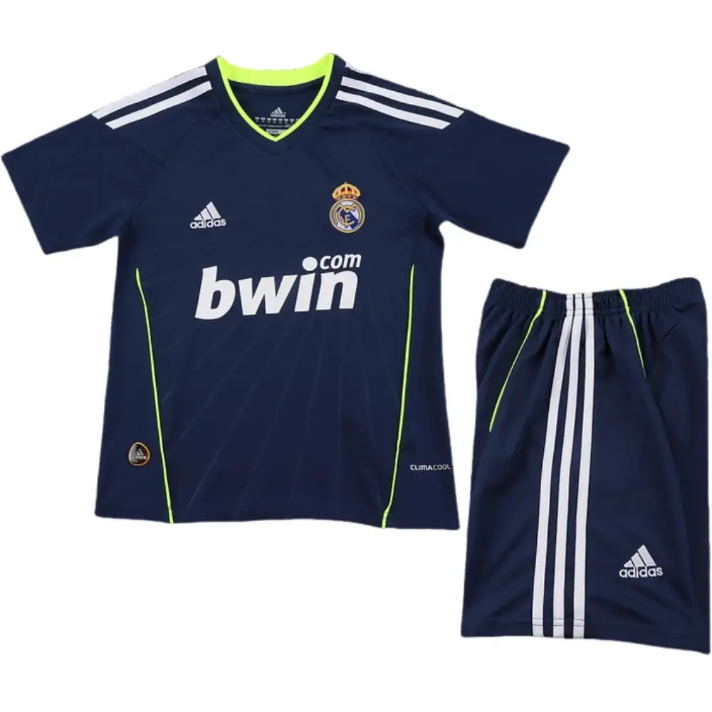 2010 Real Madrid Away Retro Children's Jersey Set - Fans Edition