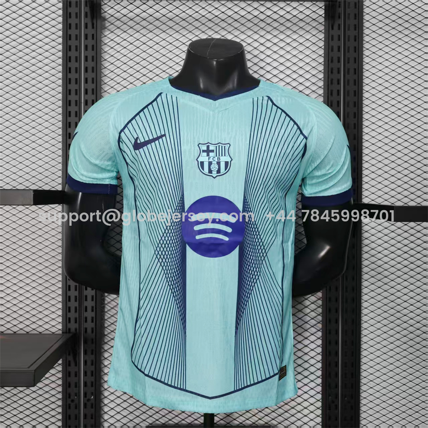 Barcelona 25-26 T90 Cyan Special Jersey - Player Version
