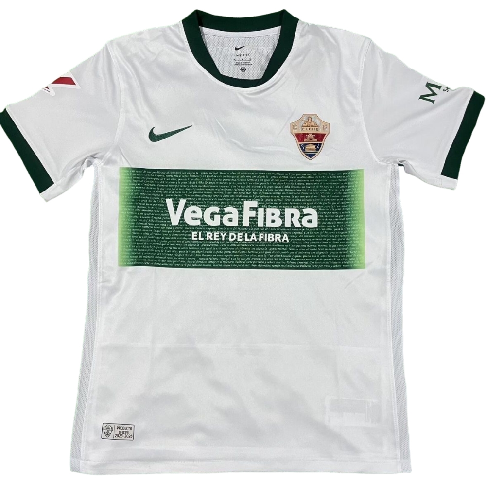 2025-26 Elche Home Shirt Jersey - Fans Edition