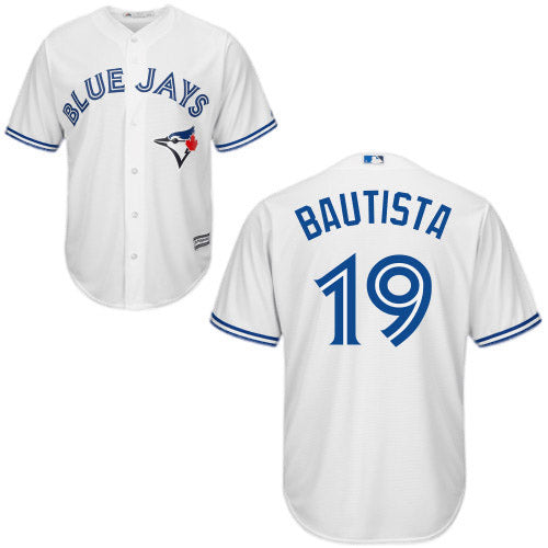 Men's Toronto Blue Jays Jose Bautista Replica Home Jersey - White