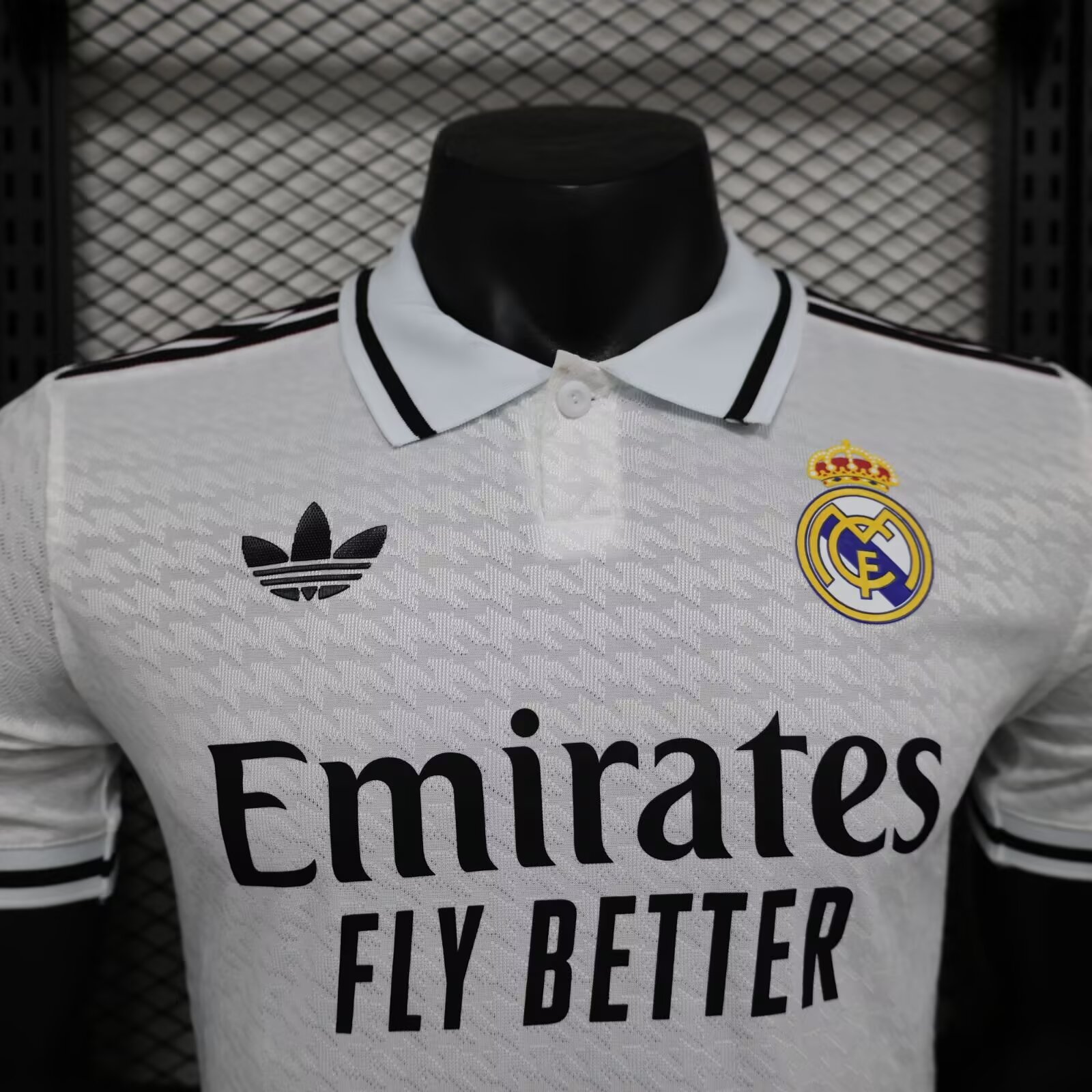 2024/2025 Player Version Real Madrid White open tube Football Shirt 1:1 Thai Quality