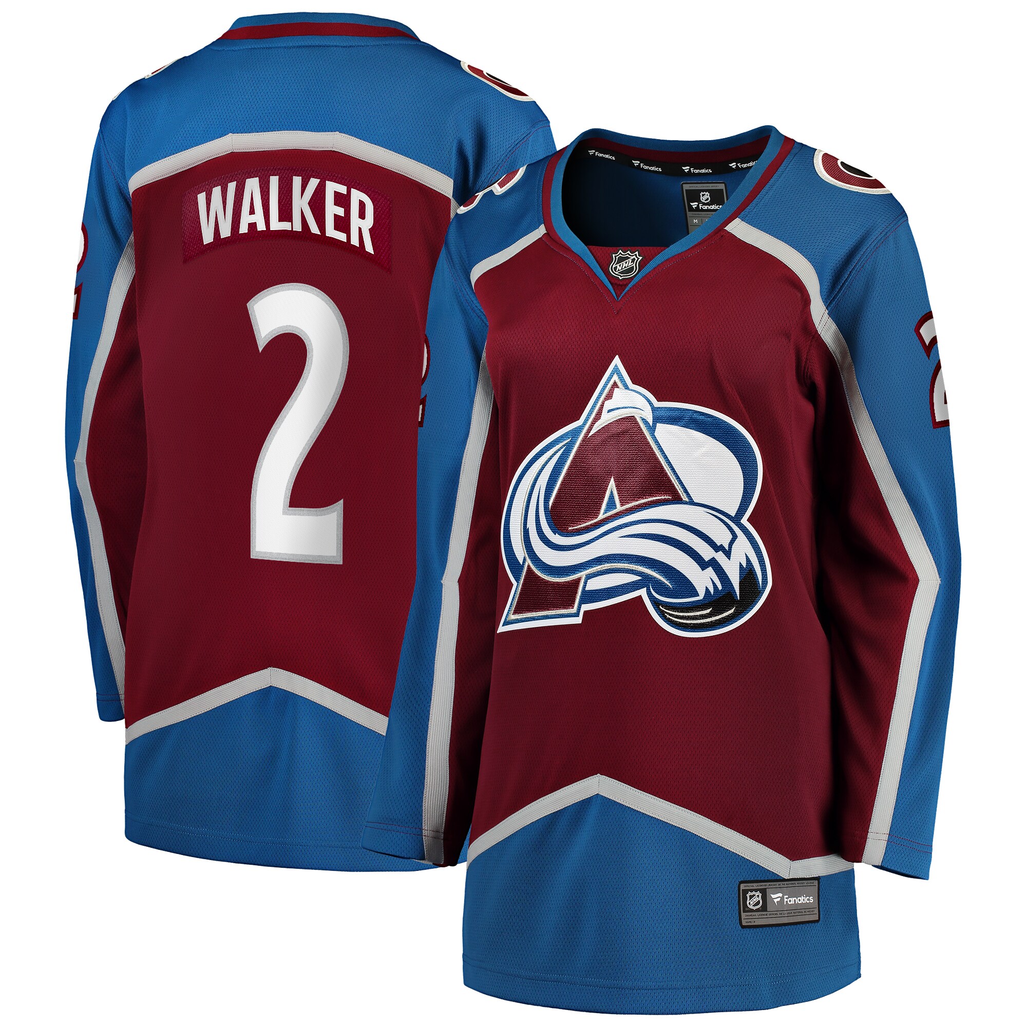 Sean Walker Colorado Avalanche Fanatics Women’s Home Breakaway   Jersey – Burgundy