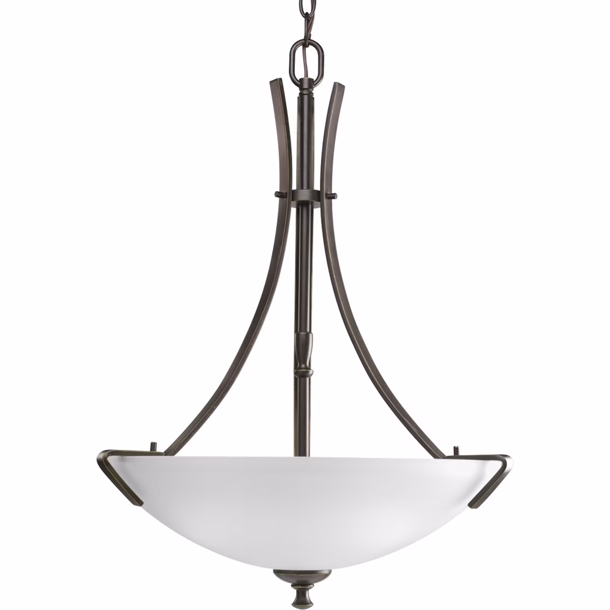 P3757-09-Progress Lighting-Wisten - 3 Light - Bowl Shade in Modern style - 18.13 Inches wide by 25 Inches high-Brushed Nickel Finish    -Traditional