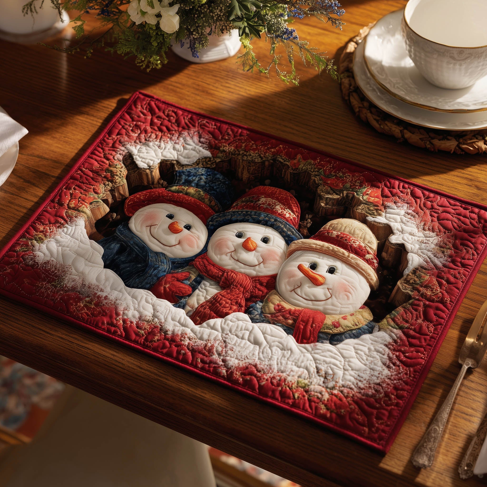 Winter Snowman Quilted Place Mat GFTONT5986