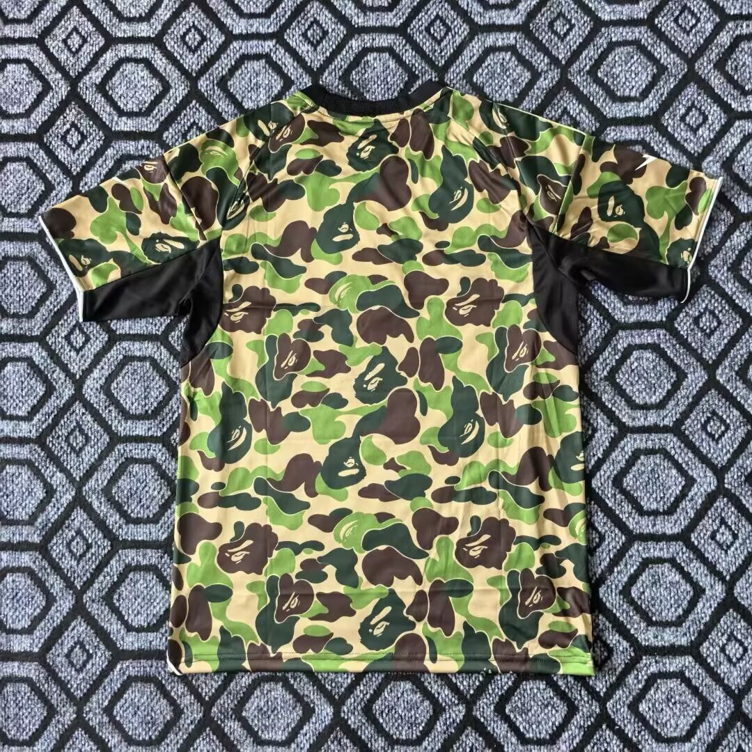 25-26 A Bathing Ape Camouflage Joint Special Edition Green Jersey - Fan Edition