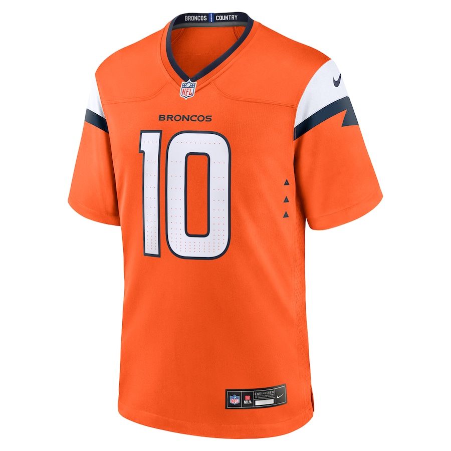 Denver Broncos Bo Nix Orange Jersey