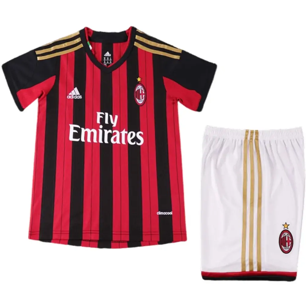 2013-14 AC Milan Home Retro Children's Jersey Set - Fans Edition