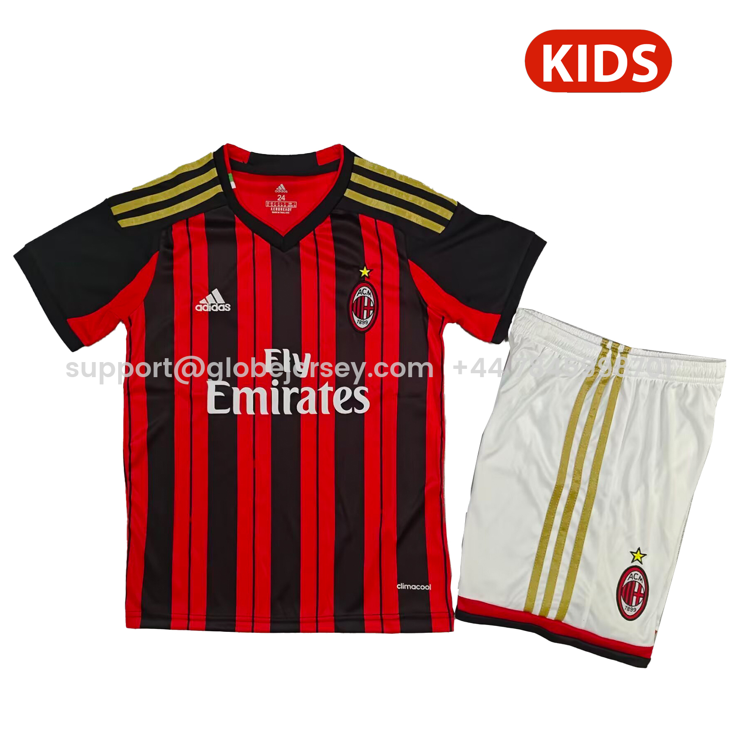 Retro AC Milan 2013-14 Home Kids Kit