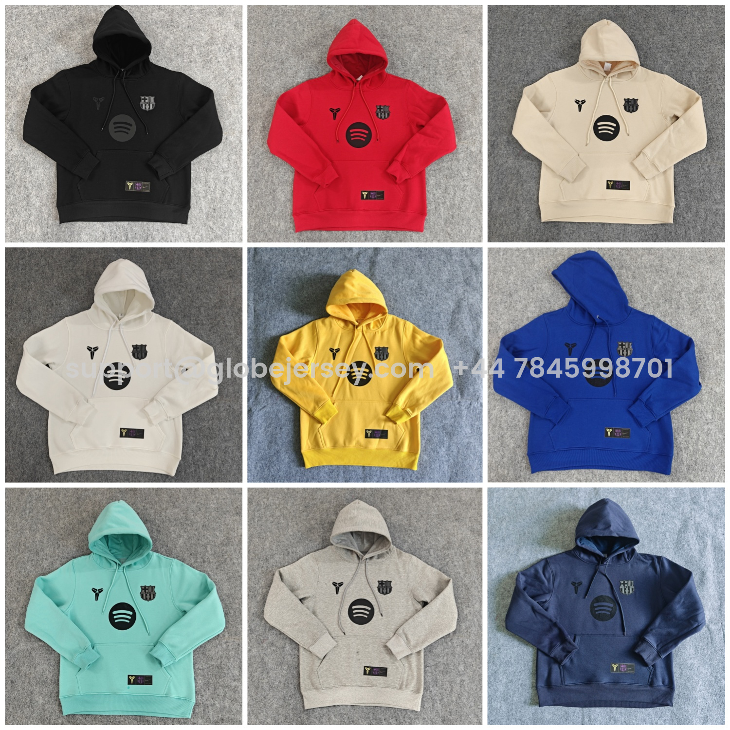 Barcelona 25-26 KB Logo Unisex Pullover Hoodie