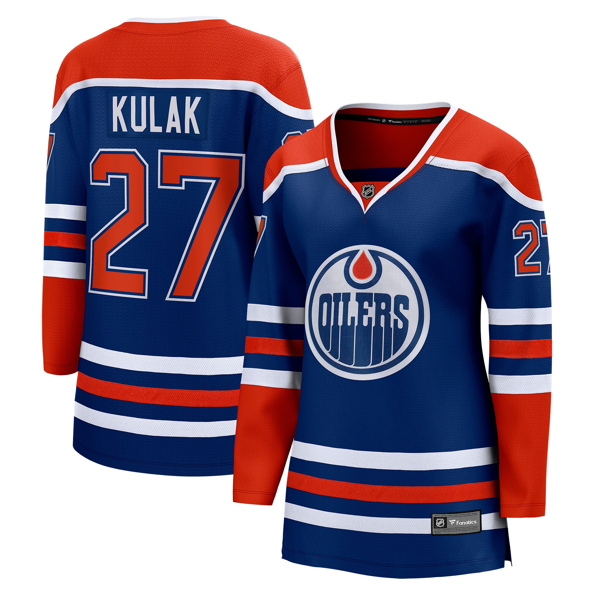 Brett Kulak Edmonton Oilers Fanatics Women’s Home Breakaway   Jersey – Royal