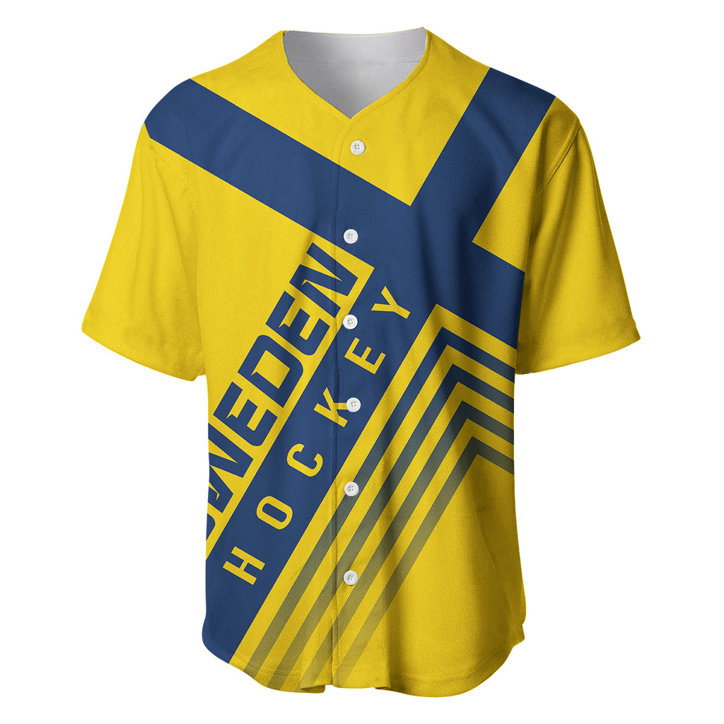 Sweden Ice Hockey Championship 2023 Three Crowns Baseball Jersey LT07