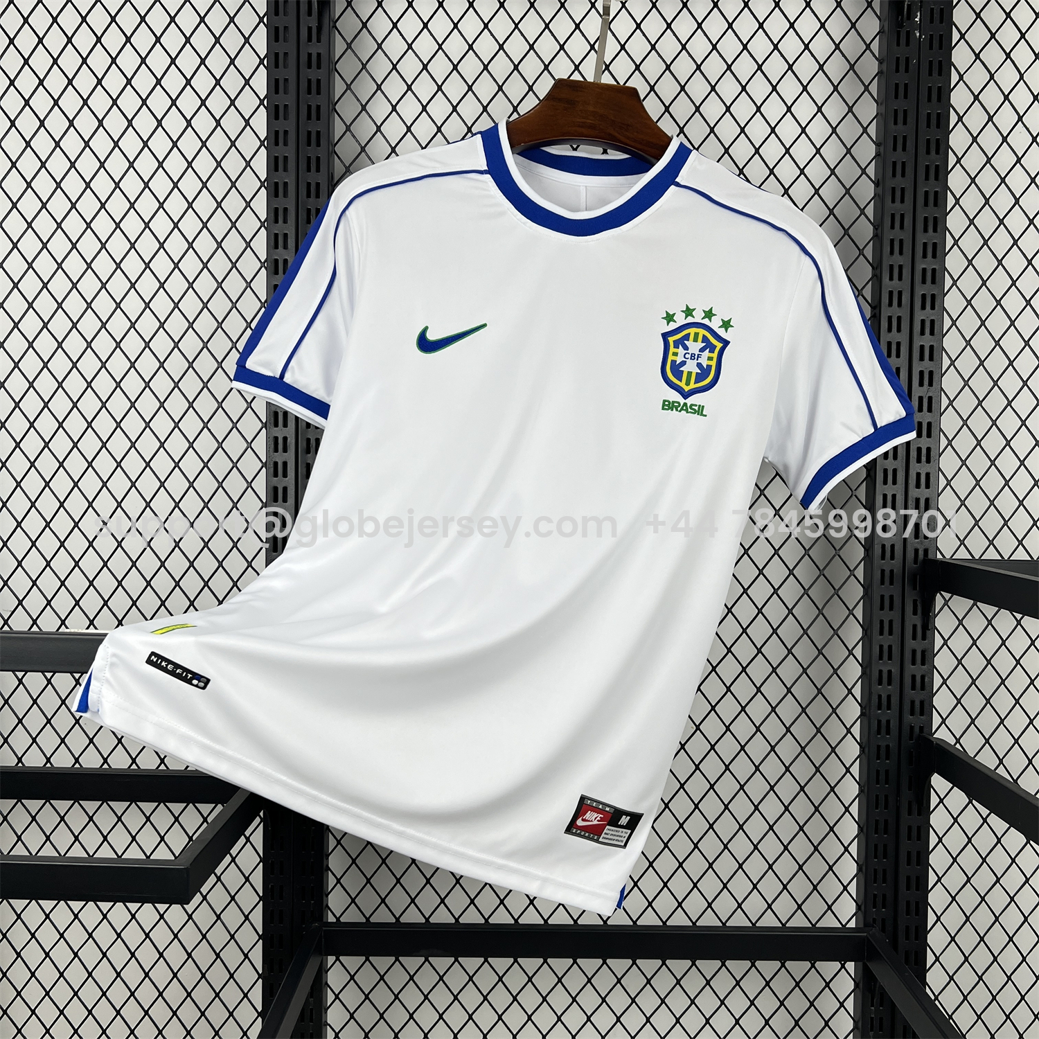 Retro Brazil 1998 Goalkeeper White Jersey