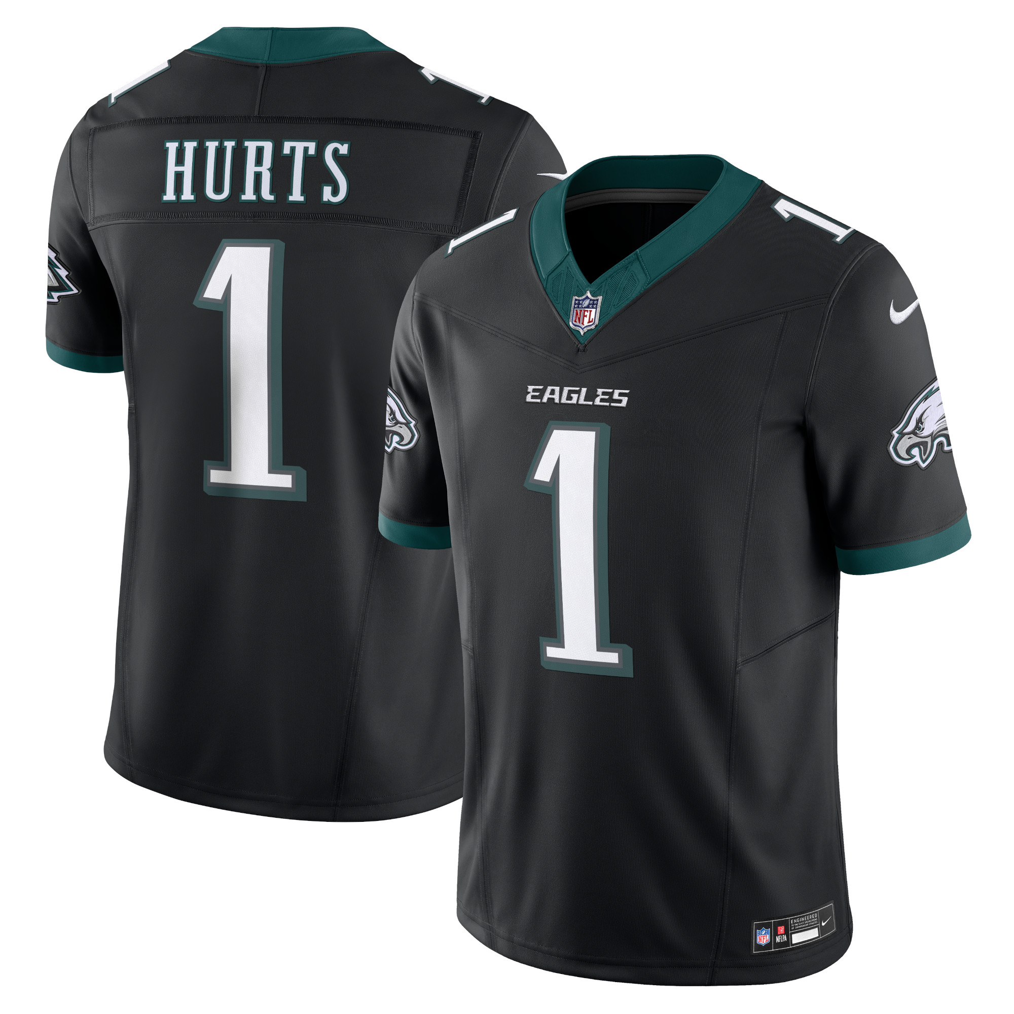 Philadelphia Eagles 1# Jalen Hurts Nike Vapor F.U.S.E. Limited Jersey