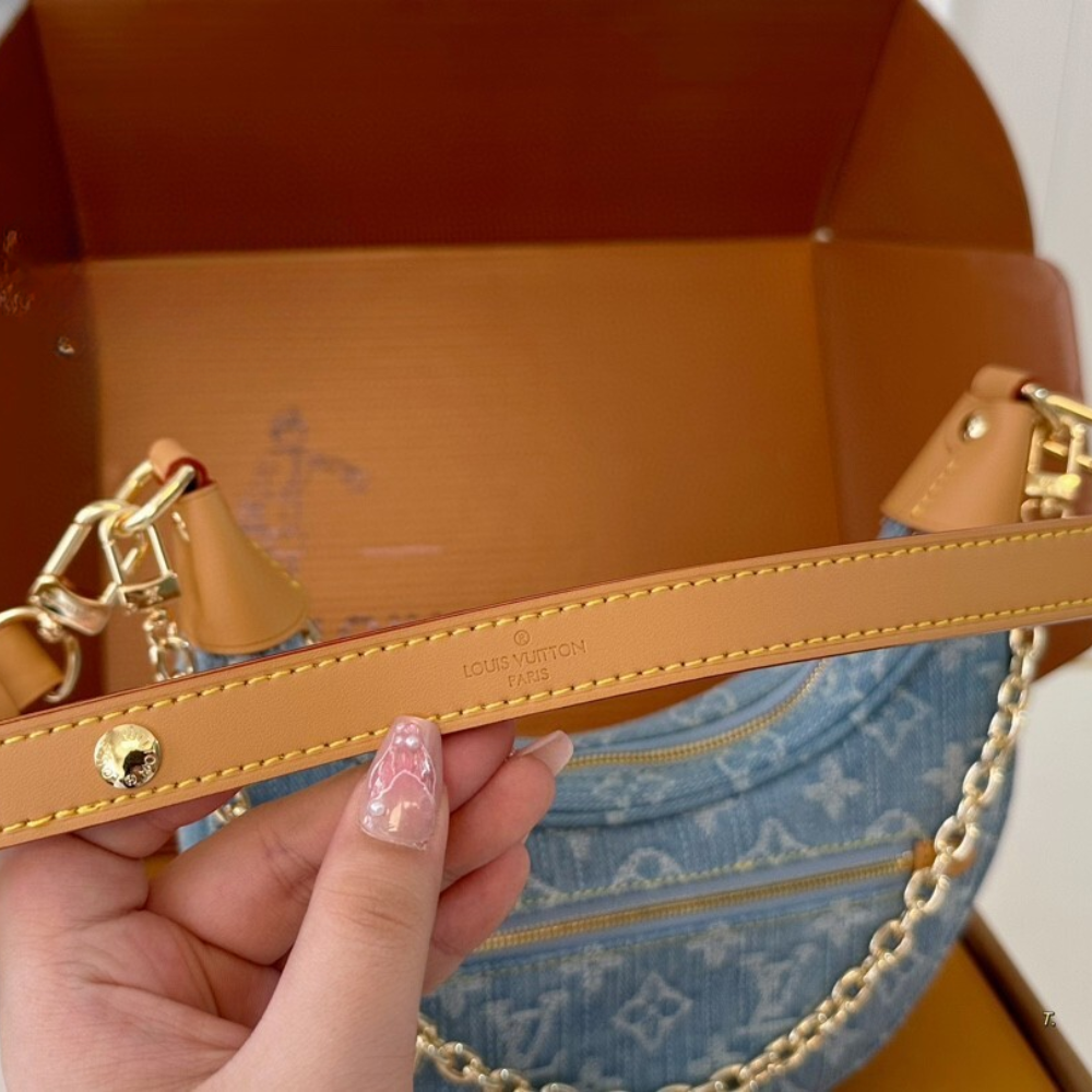 Louis Vuitton LV By The Pool Loop Denim Blue 9.1 Inches M24846