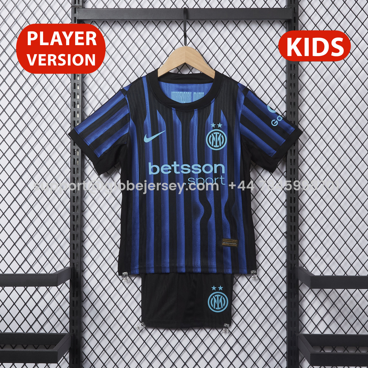 Inter Milan 25-26 Home Kids Kit - Player Version