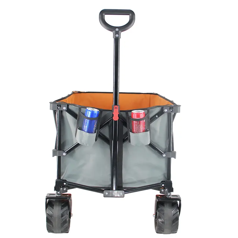 Maxwell Outdoors Folding Camping Wagon with More Silence Wheels. Black