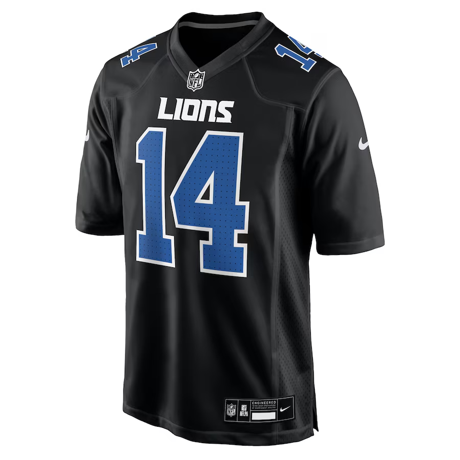 Detroit Lions Amon-Ra St. Brown Carbon Black Carbon Fashion Jersey
